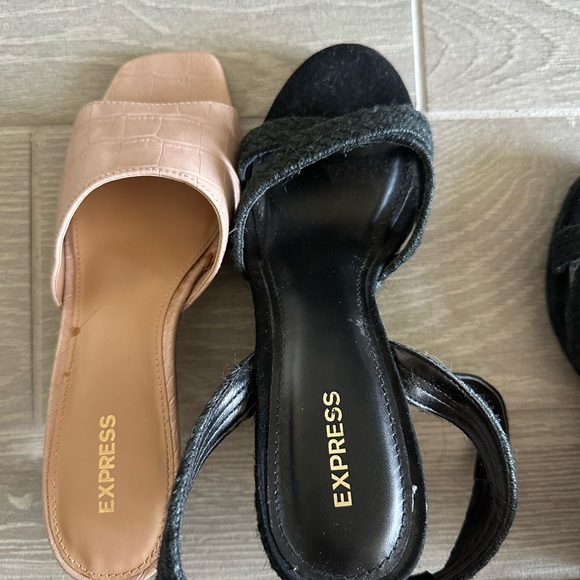 🍁Express black rope wedges - Picture 4 of 6